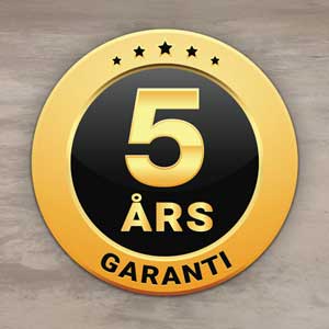5 års garanti