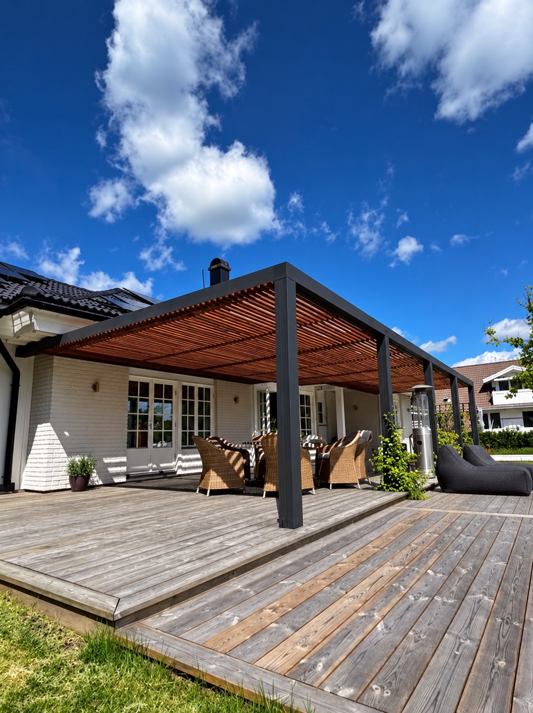 Altan med pergola, Täby