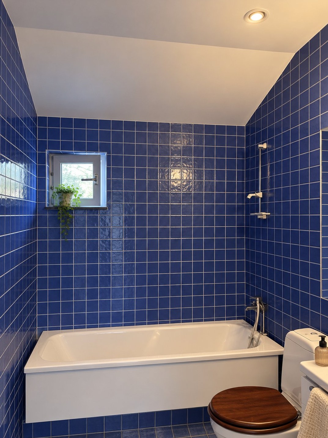 Sänkt innertak i badrum, Gustavsberg